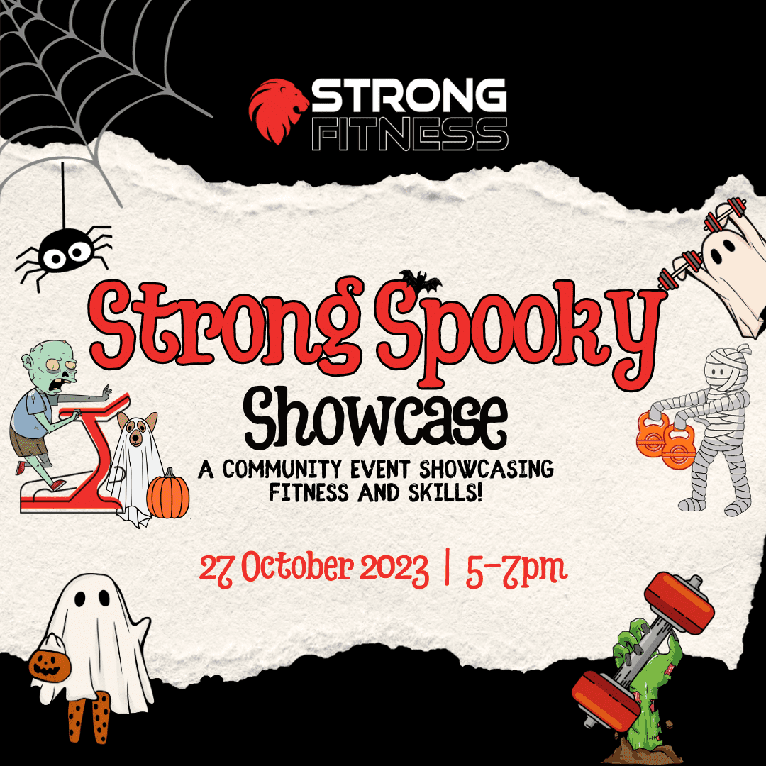 Join us at Strong Spooky Showcase: A Community Event Highlighting Fitness & Fun. Get ready to showcase your skills and celebrate together.