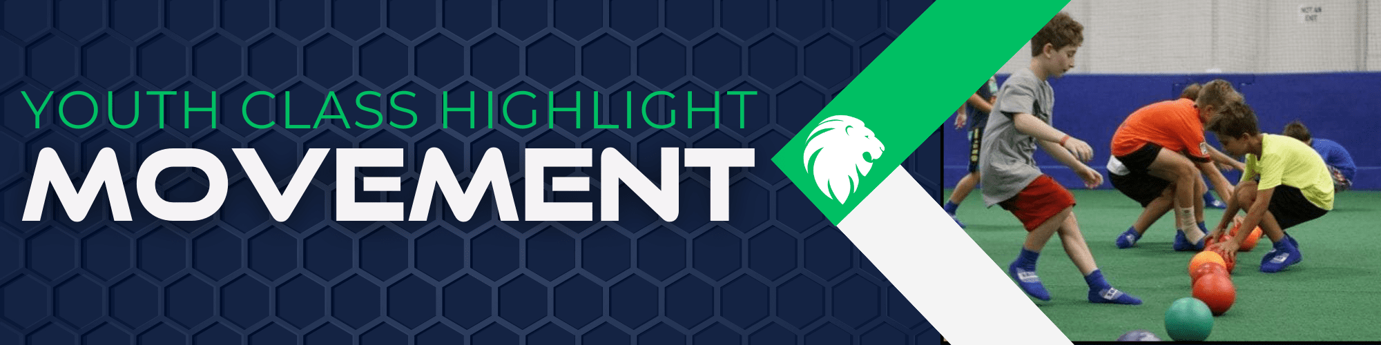 Youth Class Highlight: Movement. Join us for an active adventure, engaging activities promoting coordination, agility, and fun for our young members.