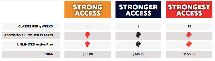 Unlimited Active Play to all Youth Memberships without the extra charge and introducing our new Standard Discount Model for multiple memberships.